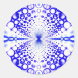 青い泡 ラウンドシール