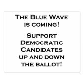 青い波が来だ！ ラバースタンプ (インプリント)