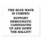 青い波が来だ！ ラバースタンプ (インプリント)