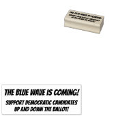 青い波が来だ! ラバースタンプ (押印)