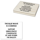 青い波が来だ！ ラバースタンプ (押印)