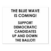 青い波が来だ！ ラバースタンプ (インプリント)