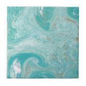 青い波の大理石 タイル (正面)