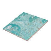 青い波の大理石 タイル (側面)