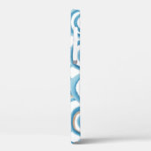 青い波の水の色、シームレス絵画な。 Case-Mate iPhoneケース (裏面 / 左)