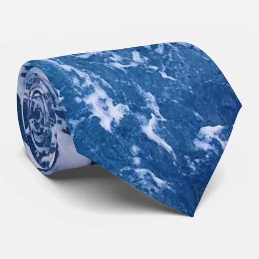 青い波の海 ネクタイ (ロール)