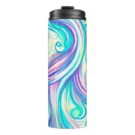 青い波の渦巻きパターンと渦巻きパターン タンブラー