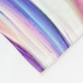 青い波の渦巻きパターンと渦巻きパターン フリースブランケット (角)