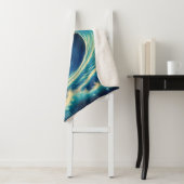 青い波の輝き シェルパブランケット (インサイチュ)