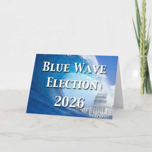 青い波の選挙2026 カード (正面)