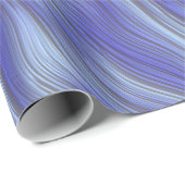 青い波状ストライプ線 ラッピングペーパー (ロールコーナー)