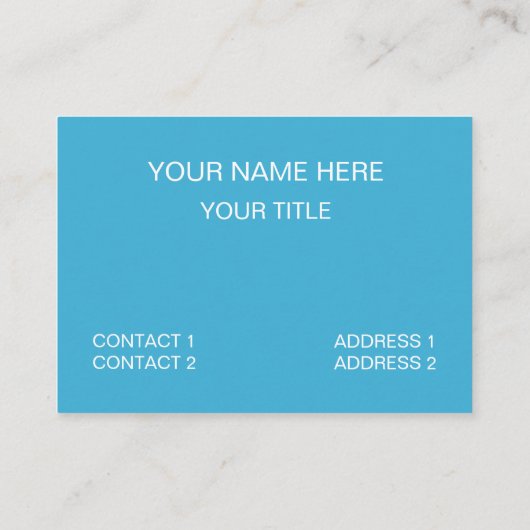 青い波状ストライプ線 名刺 (裏面)