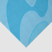 青い波状ストライプ線 薄葉紙 (詳細)