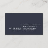 青い波紋 |プールま気にたはQRコードを泳ぐ 名刺 (裏面)