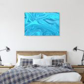 青い波絵画の |最高の絵画抽象芸術 キャンバスプリント (インサイチュ (寝室))