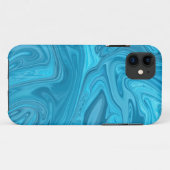 青い波絵画の |最高の絵画抽象芸術 Case-Mate iPhoneケース (裏面(横))