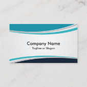 青い波線 名刺 (裏面)