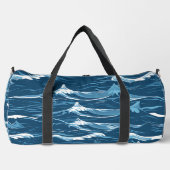 青い波 ダッフルバッグ (正面)