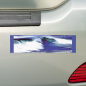 青い波 バンパーステッカー (車上)
