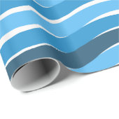 青い波 ラッピングペーパー (ロールコーナー)