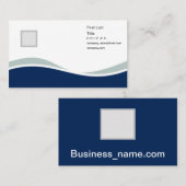 青い波 名刺 (正面/裏面)