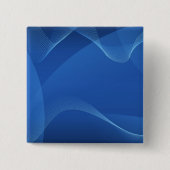 青い波 缶バッジ (正面)