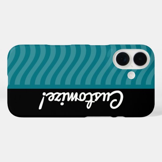 青い波 Case-Mate iPhoneケース (裏面 (横))