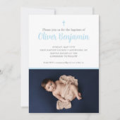 青い洗礼の招待 招待状 (正面)