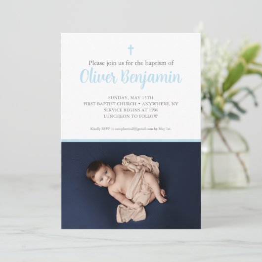 青い洗礼の招待 招待状 (スタンド正面)