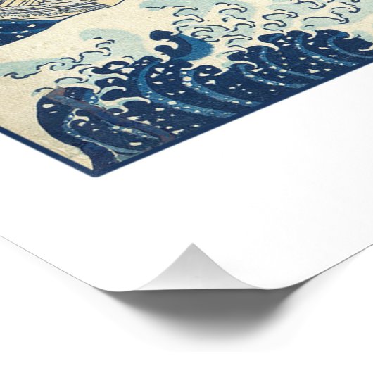 青い津波の抗議サインの投票 ポスター (コーナー)