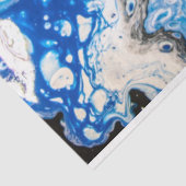 青い流し込み絵を描抽象芸術デカップバックグラウンド 薄葉紙 (詳細)