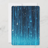 青い流星のシャワー風景 招待状 (裏面)