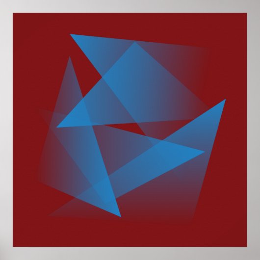 青い浮動フラグメント ポスター (正面)