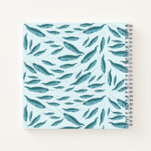 青い海でのセイウスのパターン ノートブック (裏面)