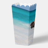 青い海と砂浜のフォトウェディング フェイバーボックス (裏面)