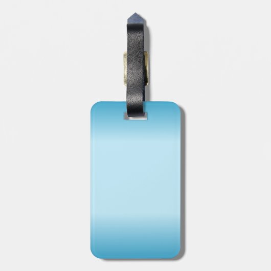 青い海に入る ラゲッジタグ (裏面縦)