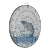 青い海に浮かぶ大きな魚 ダーツボード (正面左)