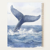 青い海のクジラの尾 プランナー手帳 (裏面)