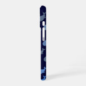 青い海のクジラ iPhone 16ケース (左側面)