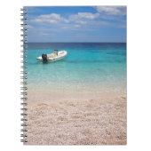 青い海のノートの高速モーターボート ノートブック (正面)