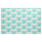 青い海のヒトデの生地 ファブリック (ファットクウォーター)