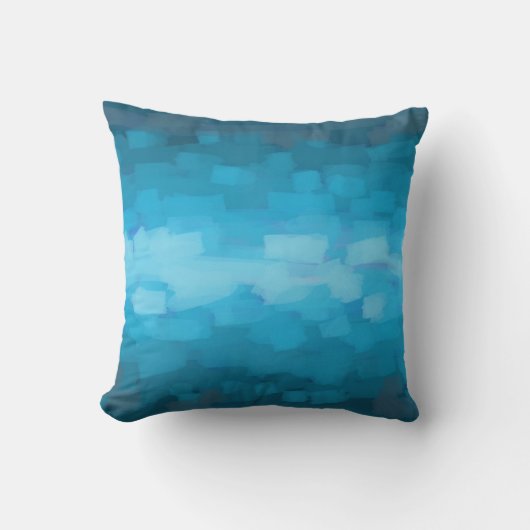 青い海の勾配絵を描枕 クッション (正面)