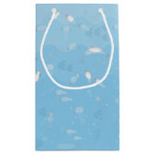 青い海の小さいギフトバッグ スモールペーパーバッグ (裏面)