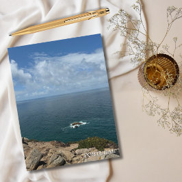 青い海の崖、ポルトガル、写真旅行 シーズンポストカード