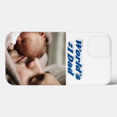 青い海の文字の父の写真 Case-Mate iPhoneケース (裏面 (横))