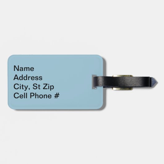 青い海の楽園 ラゲッジタグ (裏面横)