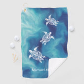 青い海の水色名 ゴルフタオル (インサイチュ)