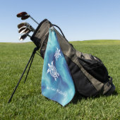 青い海の水色名 ゴルフタオル (グリーン)