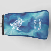 青い海の水色名 ゴルフヘッドカバー (正面)