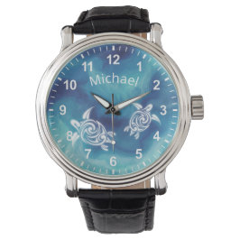 青い海の水色名 腕時計